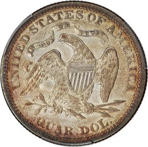 image for: 1870 25c PCGS XF40