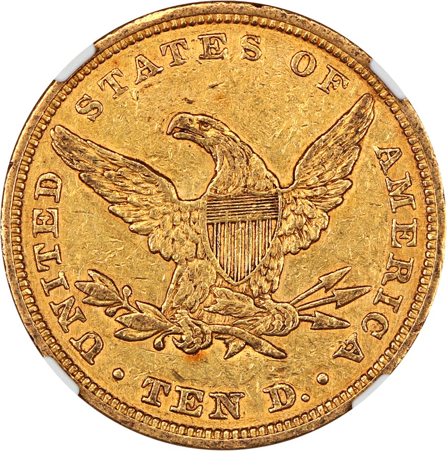 image for: 1843/1843 $10 NGC AU55 (VP-001)