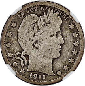image for: 1911-D 25c NGC VG-08