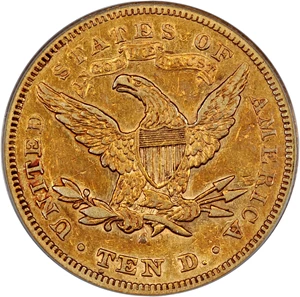 image for: 1876-S $10 PCGS VF35