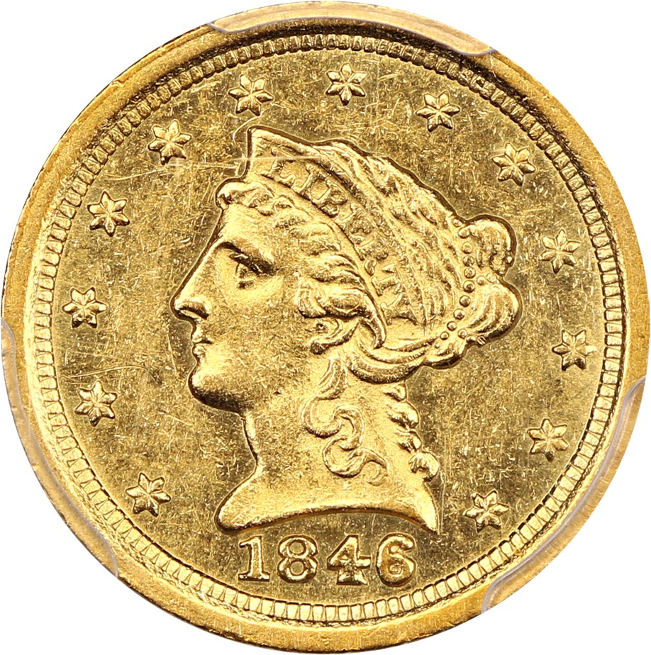 image for: 1846-O $2 1/2 PCGS MS61