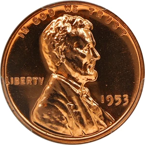 image for: 1953 1c PCGS Proof 67 RD