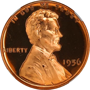 image for: 1956 1c NGC Proof 67 RD UCAM