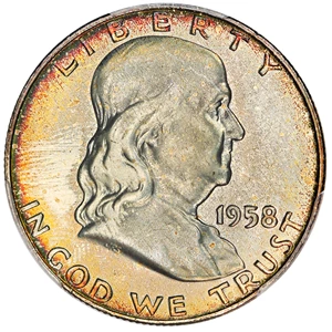 image for: 1958-D 50c PCGS/CAC MS67