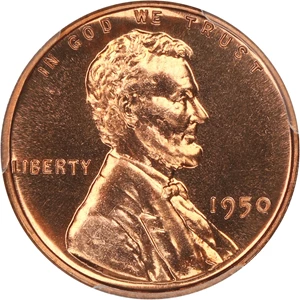 image for: 1950 1c PCGS Proof 67 RD