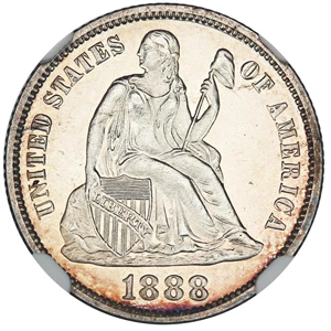 image for: 1888 10c NGC Proof 66 CAM