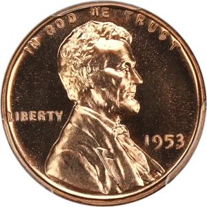 image for: 1953 1c PCGS Proof 68 RD