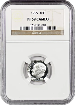 image for: 1955 10c NGC Proof 69 CAM