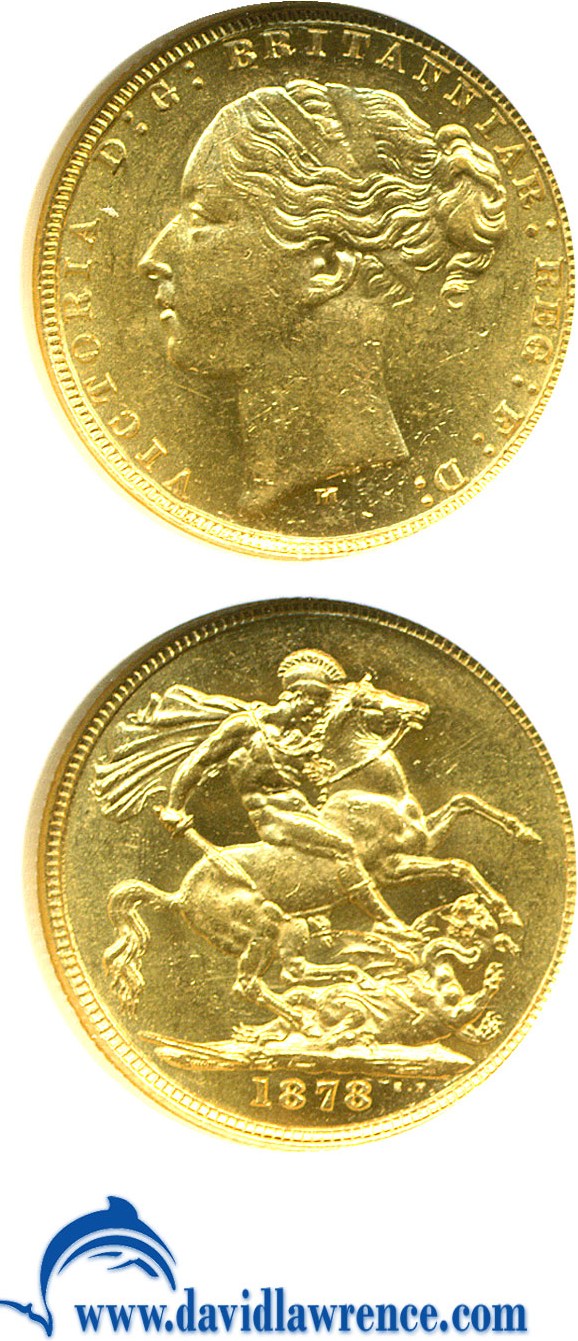 image for: Australia: 1878-M Sov St.George (KM-7) NGC MS61 