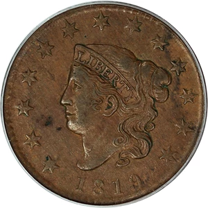 image for: 1819 1c PCGS AU55 (Large Date, OGH)
