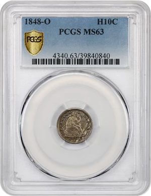 image for: 1848-O H10c PCGS MS63