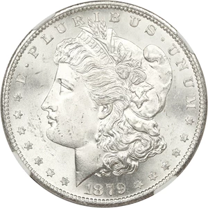 image for: 1879-S $1 NGC MS65 (Reverse of 1879)