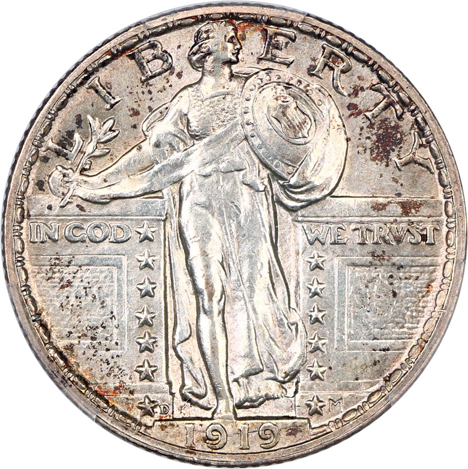 image for: 1919-D 25c PCGS/CAC AU58 FH