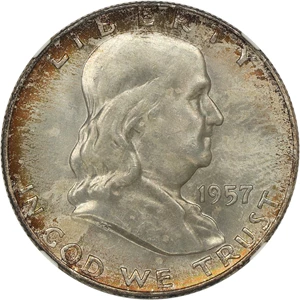 image for: 1957-D 50c NGC MS66 FBL