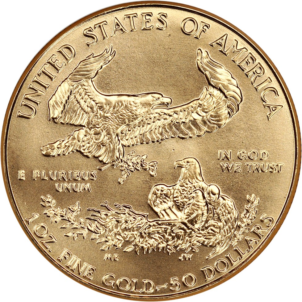 image for: 1993 Gold Eagle $50 NGC MS69