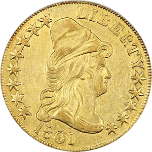 image for: 1801 $10 PCGS XF45 (OGH)