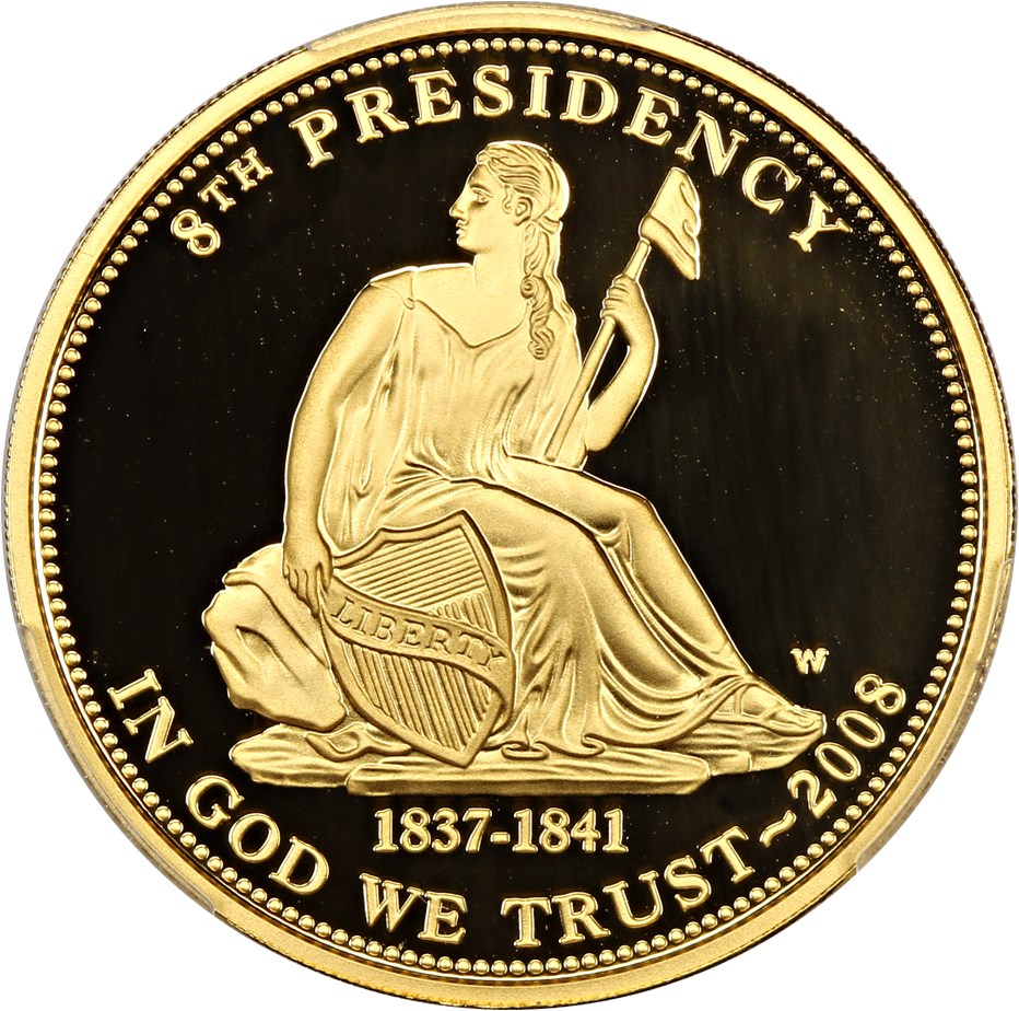 image for: 2008-W Van Burens Liberty $10 PCGS Proof 70 DCAM