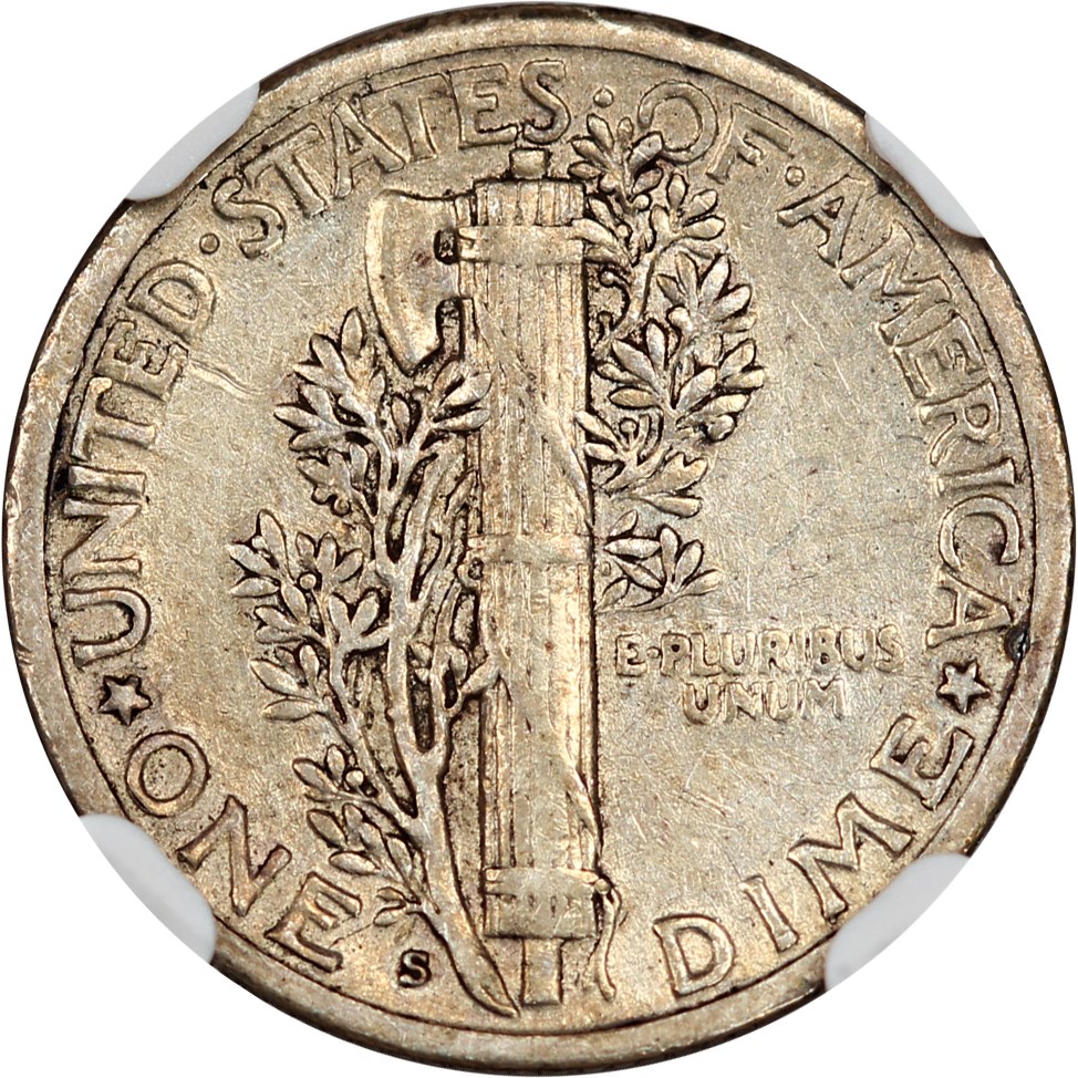 image for: 1927-S 10c NGC XF40