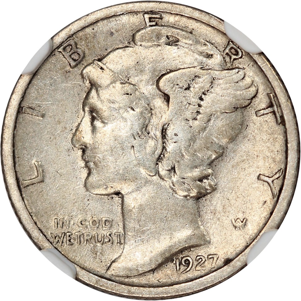 image for: 1927-S 10c NGC XF40