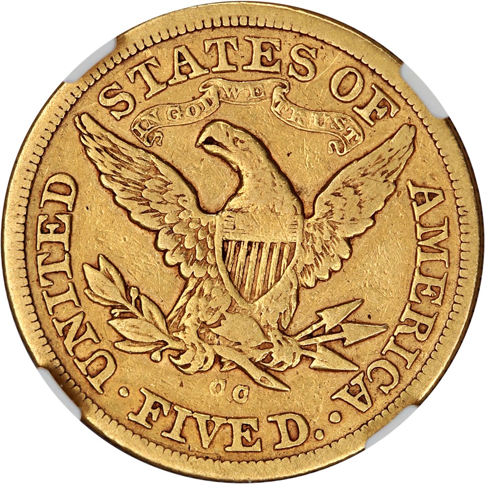 image for: 1875-CC $5 NGC VF20