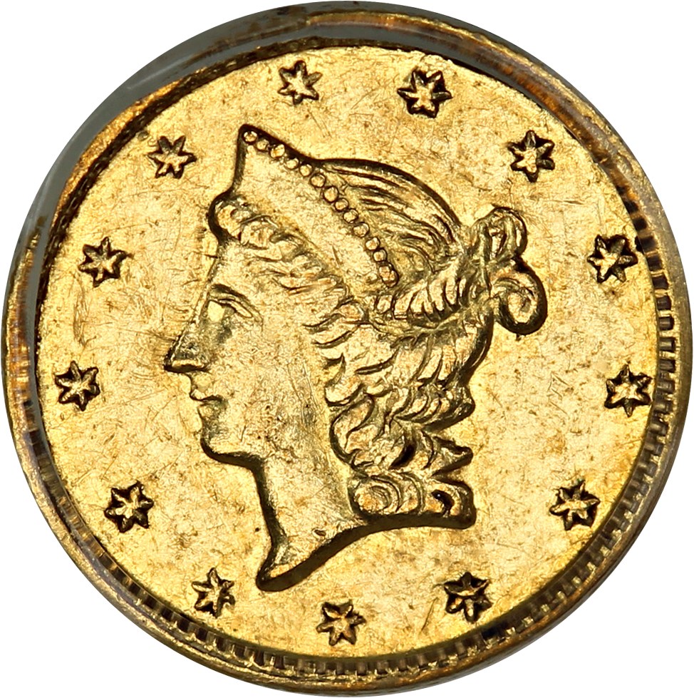 image for: 1853 Cal. Gold 50c PCGS XF45 (BG-429, OGH)