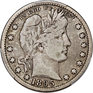 image for: 1895-S 25c PCGS F12