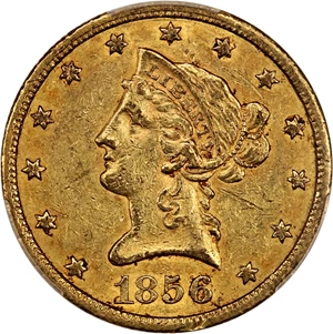 image for: 1856-S $10 PCGS AU55