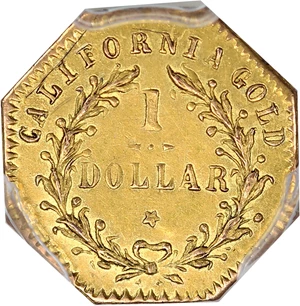 image for: 1876/5 Cal. Gold $1 PCGS MS62 (BG-1128)