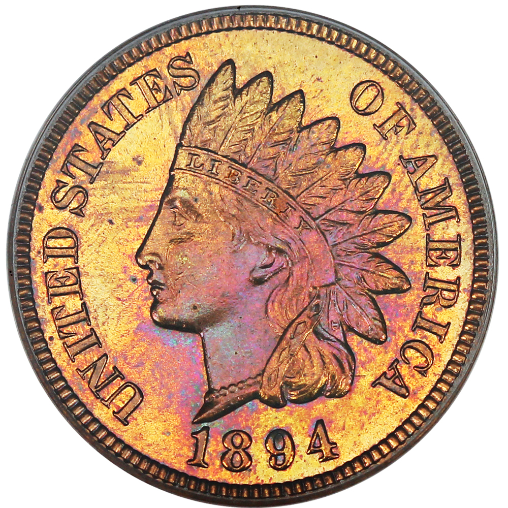 image for: 1894 1c PCGS Proof 64 RD (OGH)