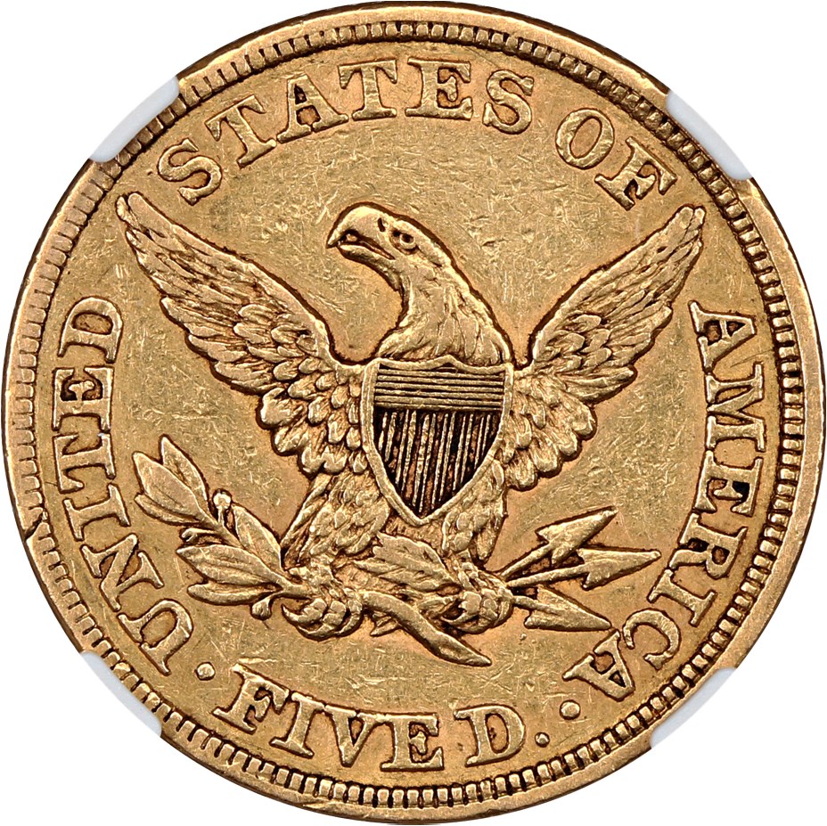 image for: 1860 $5 NGC XF45