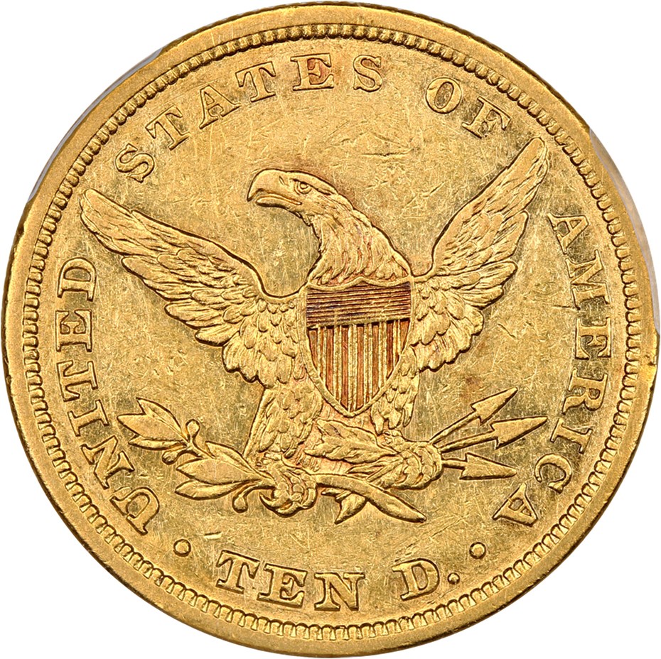 image for: 1843 $10 PCGS XF45
