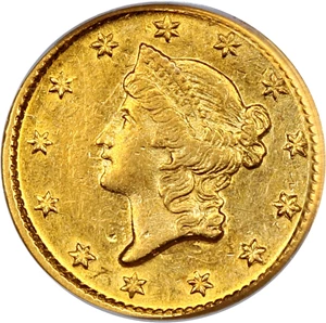 image for: 1852-D G$1 PCGS AU58