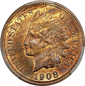 image for: 1908-S 1c PCGS/CAC MS65 RB