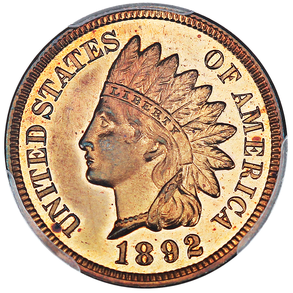 image for: 1892 1c PCGS Proof 65 RB