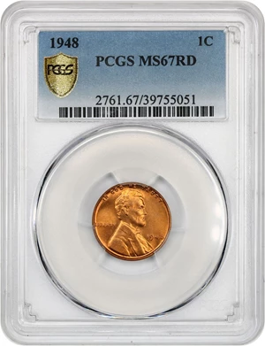 image for: 1948 1c PCGS MS67 RD