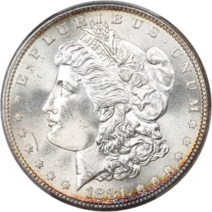 image for: 1881-S $1 PCGS MS65