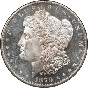 image for: 1879-S $1 NGC MS64 DMPL (Reverse of 1879)