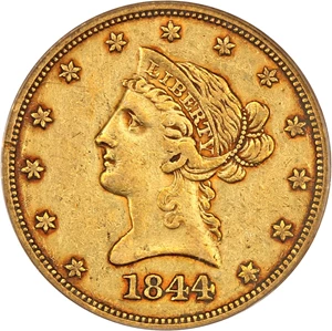 image for: 1844-O $10 PCGS VF35