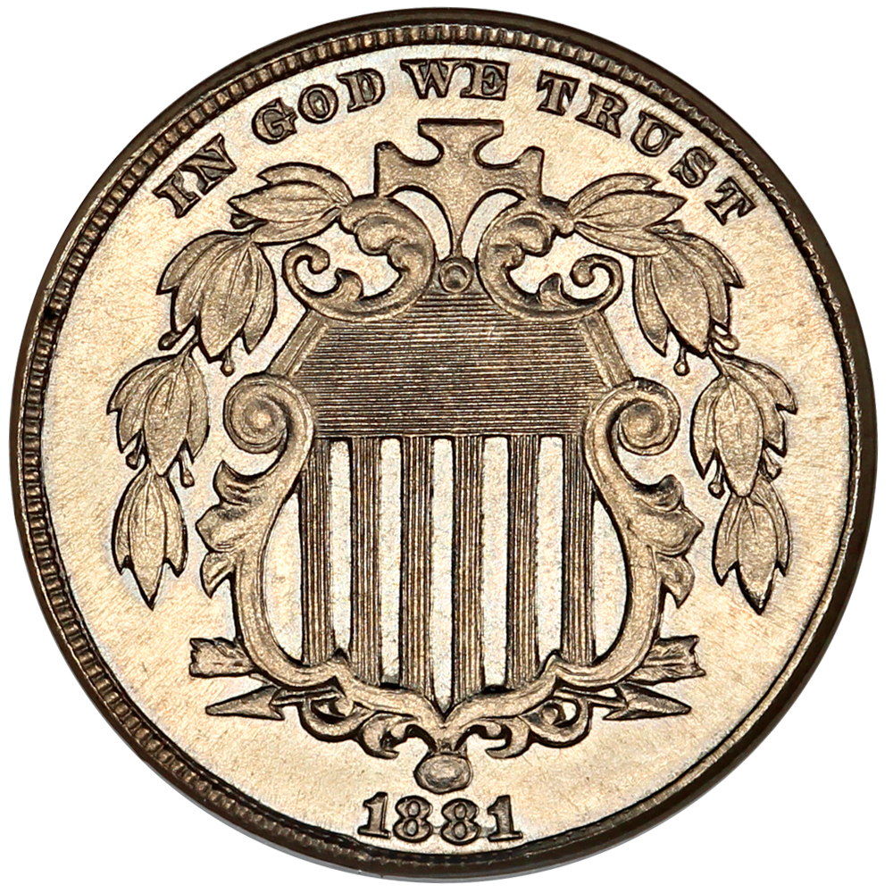 image for: 1881 5c NGC MS65