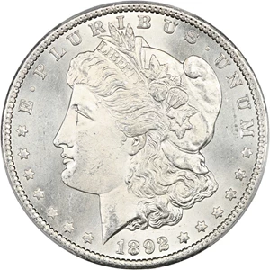 image for: 1892-CC $1 PCGS MS66