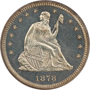 image for: 1878 25c PCGS/CAC Proof 63