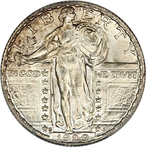 image for: 1929-S 25c PCGS/CAC MS66+ FH