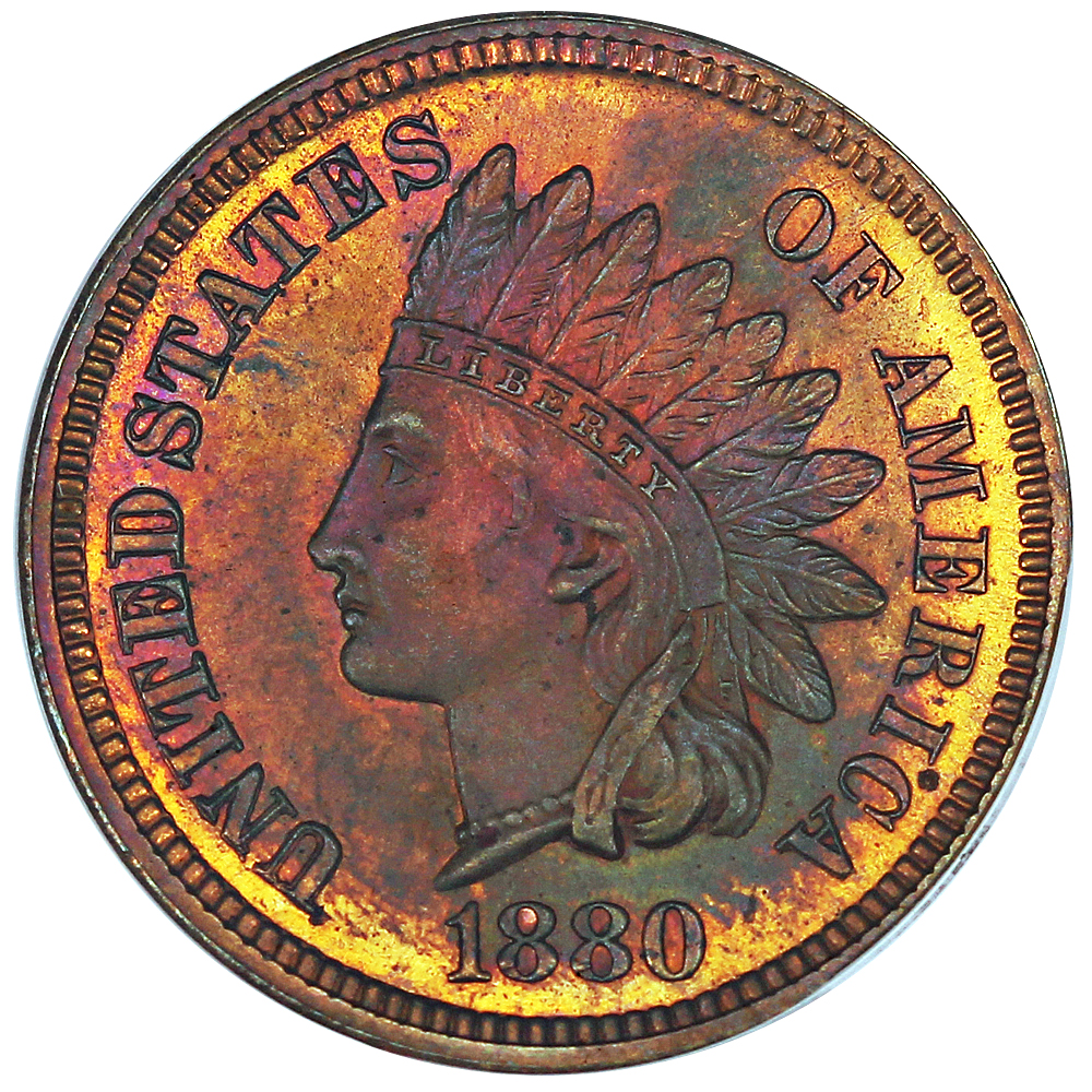 image for: 1880 1c PCGS Proof 64 RB