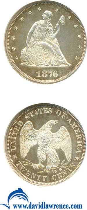 image for: 1876 20c NGC Proof 66 Cameo
