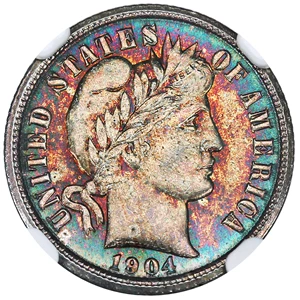 image for: 1904 10c NGC/CAC MS62