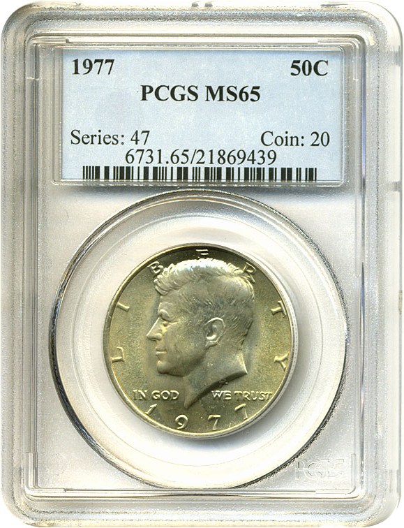 image for: 1977 50c  PCGS MS65 