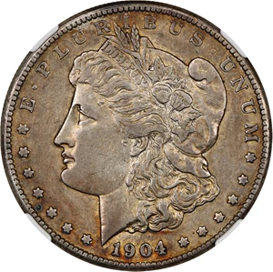 image for: 1904-S $1 NGC AU50