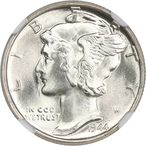 image for: 1944 10c NGC MS67