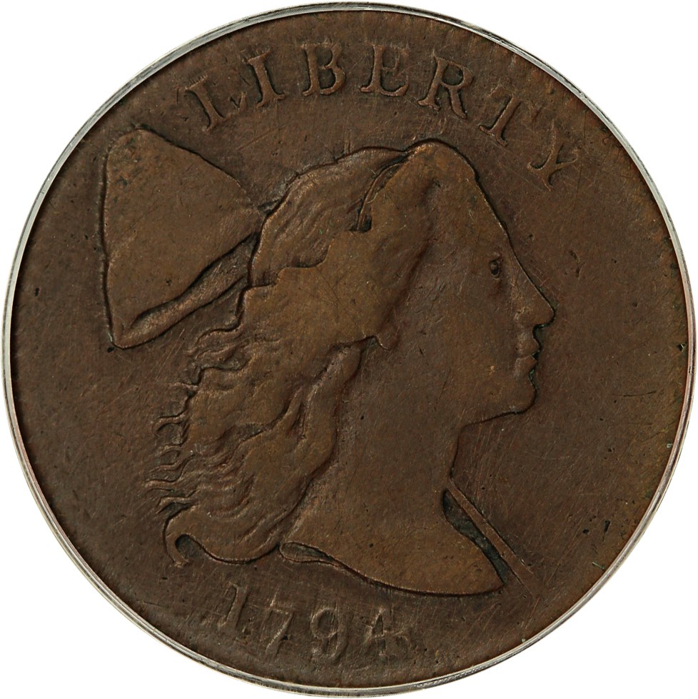 image for: 1794 1c PCGS/CAC VF30 (Head of 1794, S-22, B-6, R.1, OGH)
