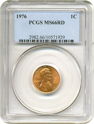 image for: 1976 1c PCGS MS66 RD